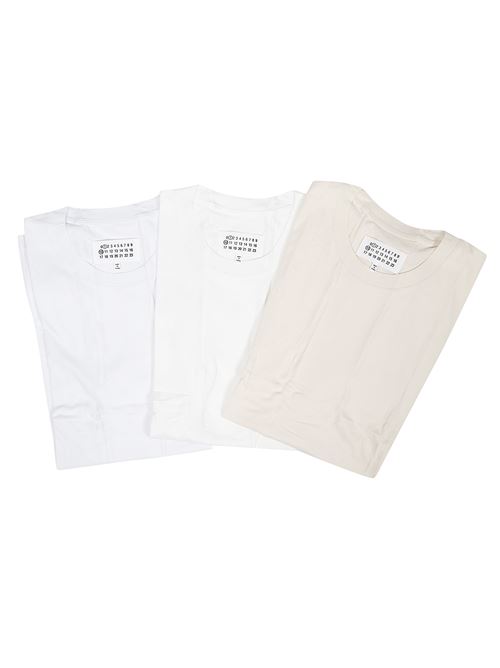 3 pack t-shirt in cotone MAISON MARGIELA | S50GC0710S23973963